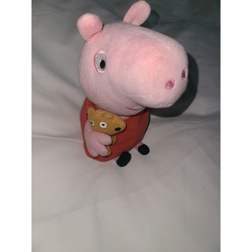 Peppa Pig Plush ty 8 Inches Peppa Holding Bear Peppa Pig Plush ty 8 Inches Peppa